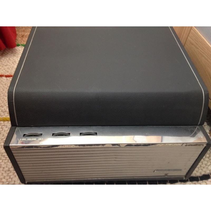 Vintage record player and records job lot condition varies. 60s-90s