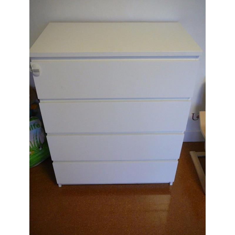 IKEA MALM CHEST OF 4 DRAWERS
