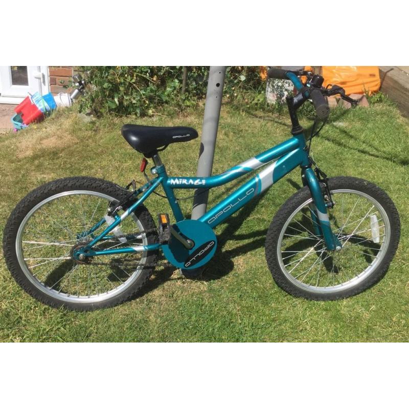 Apollo mirage childs bike. 20" wheels for ages 7-9 years. FAVERSHAM AREA