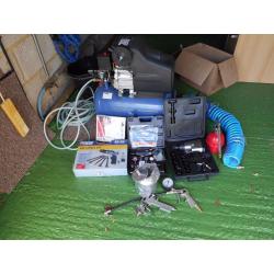 POWERCRAFT AIR COMPRESSOR AND ACCESSORIES - JOB LOT