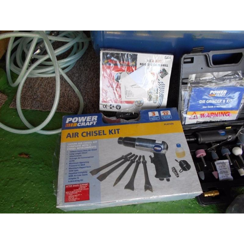 POWERCRAFT AIR COMPRESSOR AND ACCESSORIES - JOB LOT