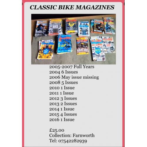 CLASSIC BIKE MAGAZINES