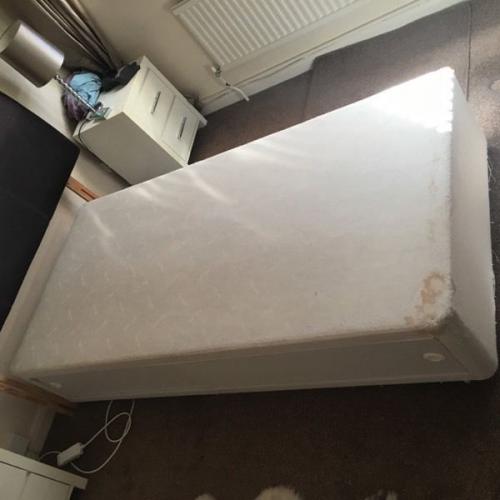 Single bed base with storage