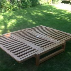 Double Futon Bed Frame in Birch