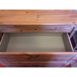 2 X wooden chest of draws