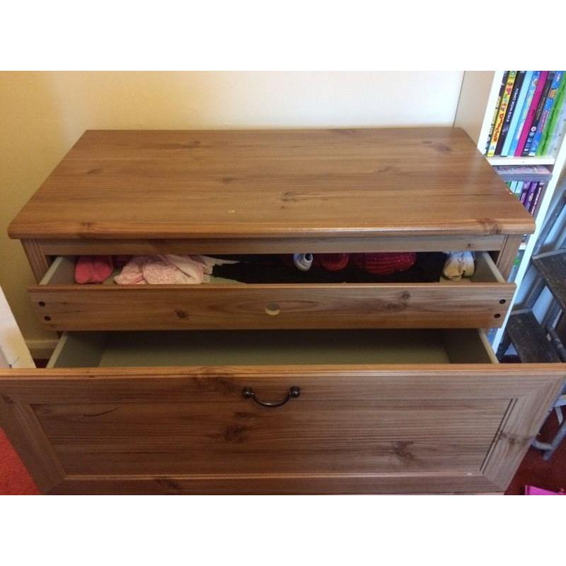2 X wooden chest of draws