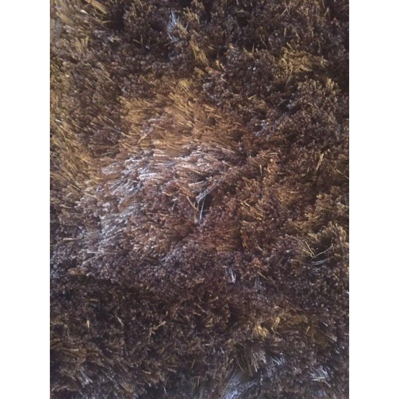 Chocolate brown large Livingroom rug