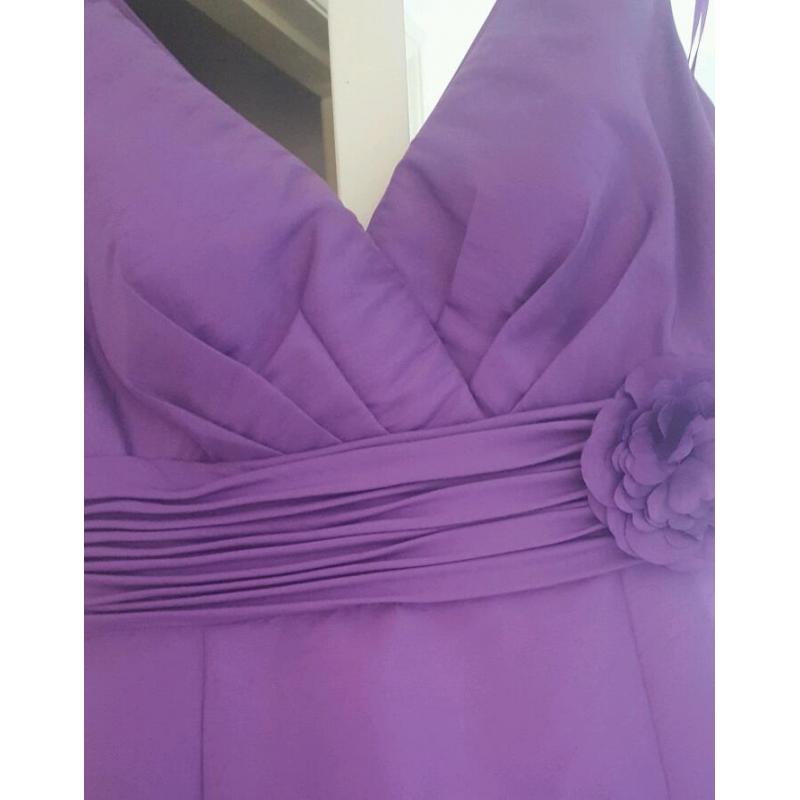size 18 brand new with tag purple knee length bridesmaid prom dress