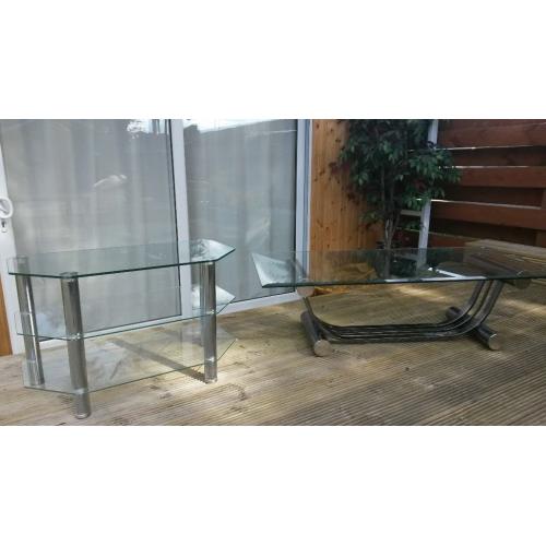 Used coffee table and TV stand for sale