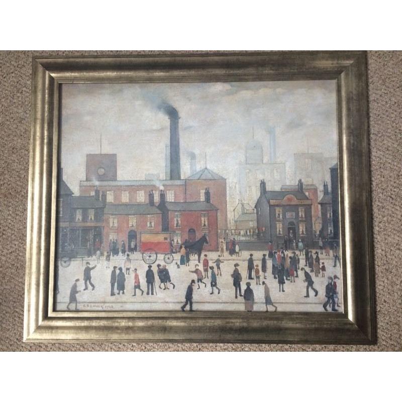 LS Lowry print and frame