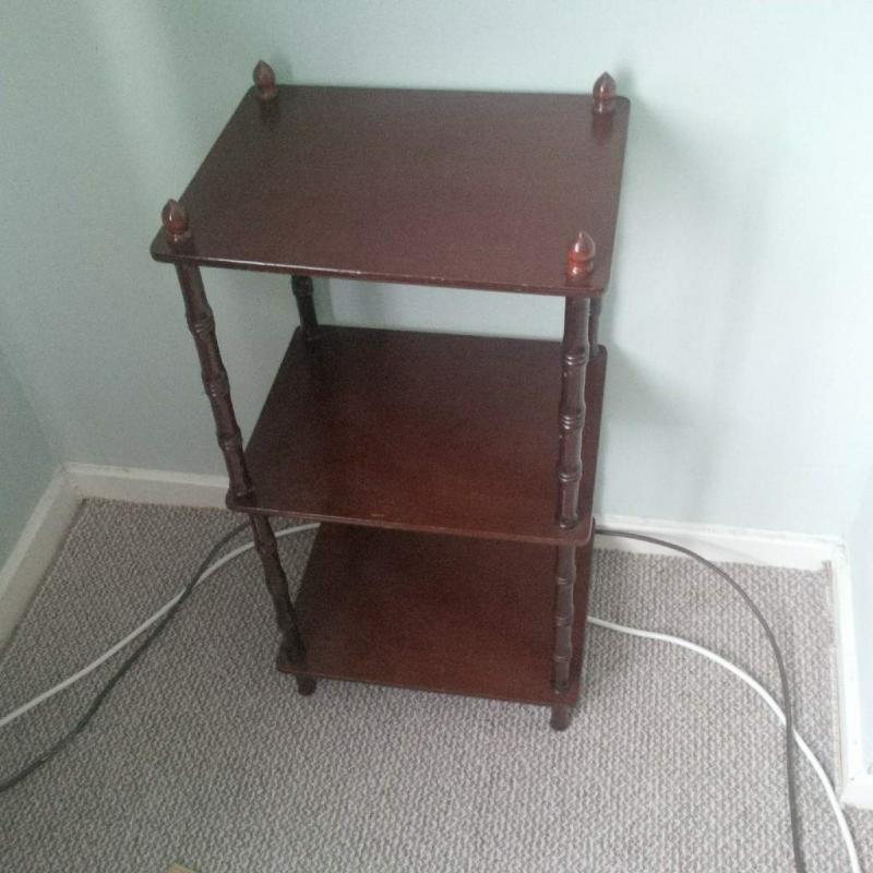 mahogany 3 tier stand telephone display unit