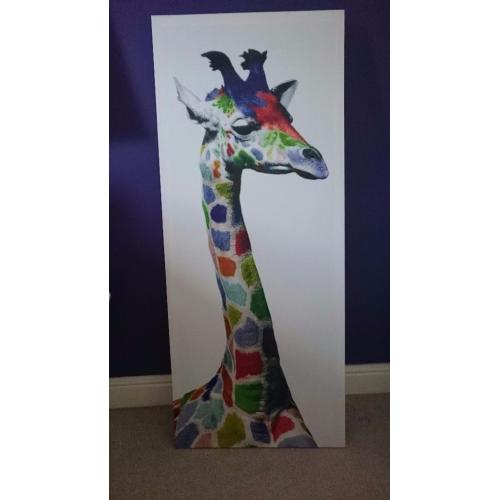 Giraffe canvas picture