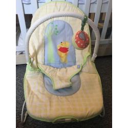 Winnie the Pooh vibrating baby bouncer!