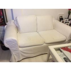 Free 2 seater sofa with cream cover