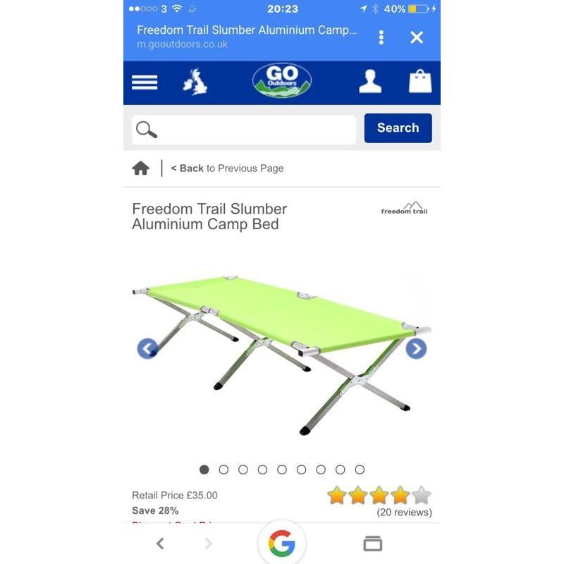 Camp bed