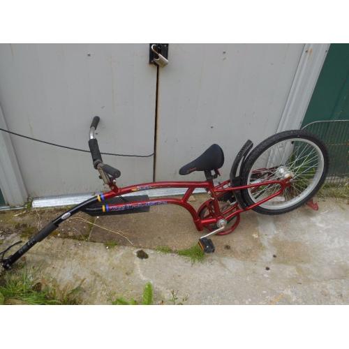 Trail a bike folder Adams tow along bike
