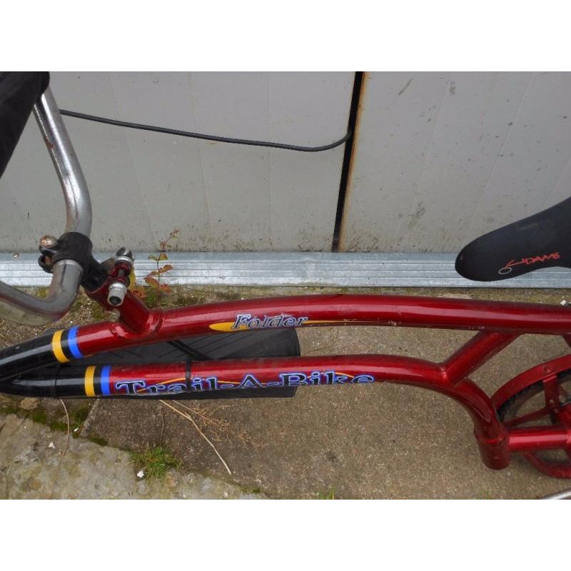Trail a bike folder Adams tow along bike