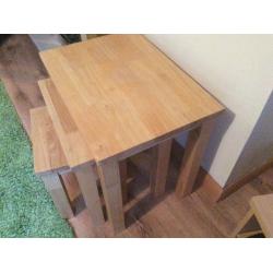 Solid Beech Nest of Tables