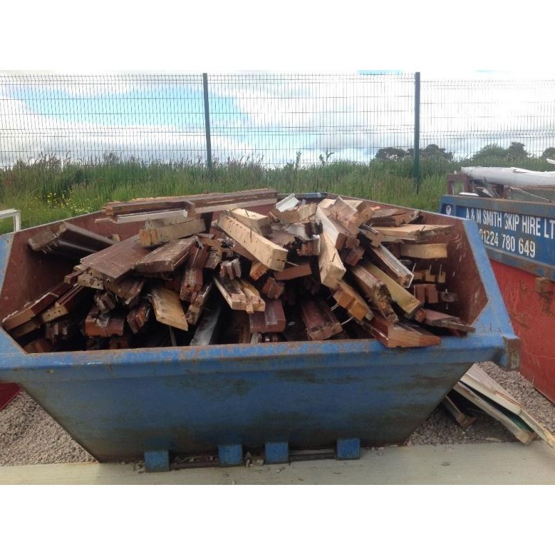 Firewood good quality hardwood and redwood around about a skips worth