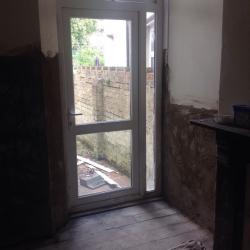 Double glazing garden door