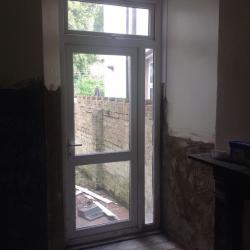 Double glazing garden door