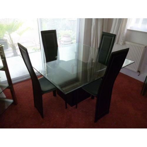 DINING ROOM TABLE GLASS FURNITURE VILLAGE