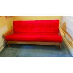 Wooden sofa bed (Futon Company)