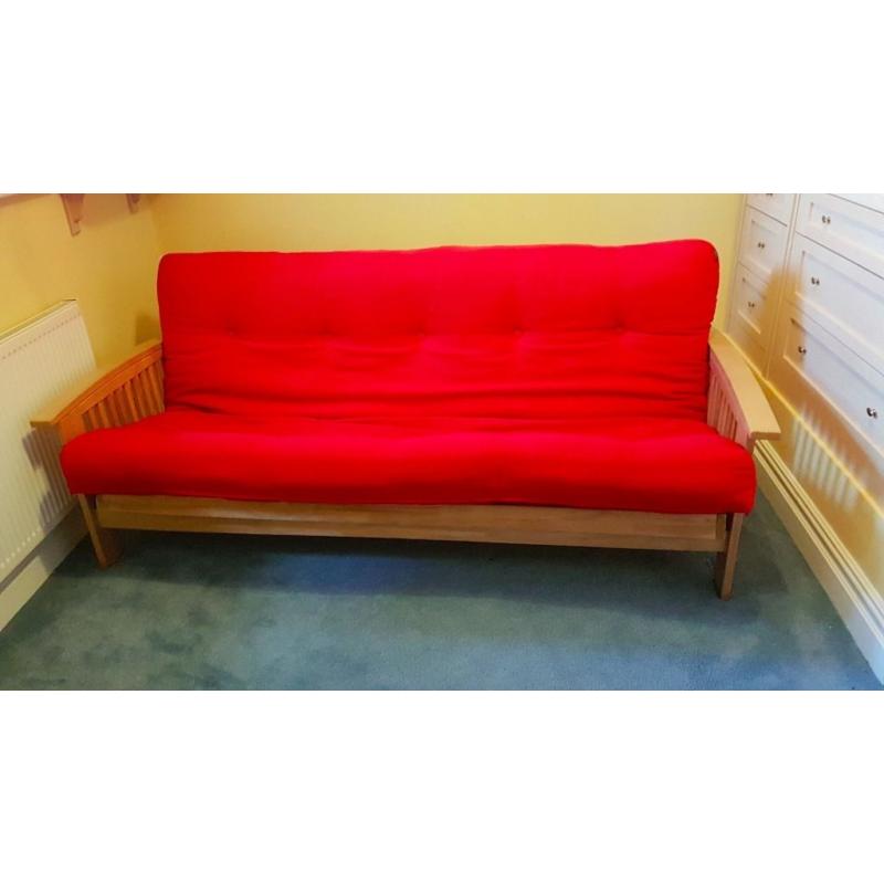 Wooden sofa bed (Futon Company)