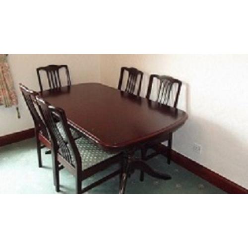 Mahogany Dining Table + 6 Chairs