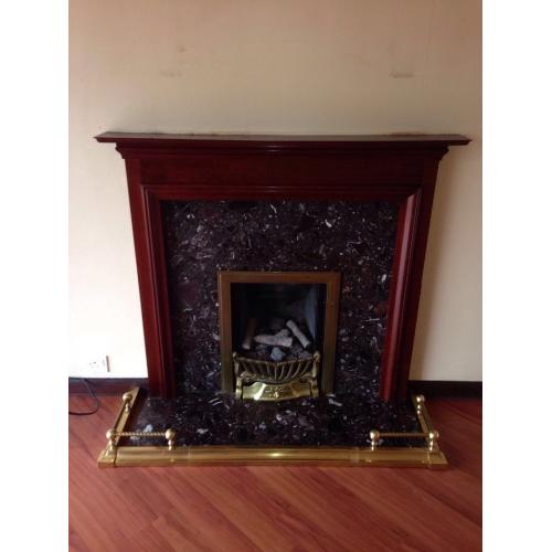 Gas fire and surround
