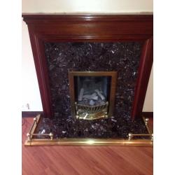 Gas fire and surround