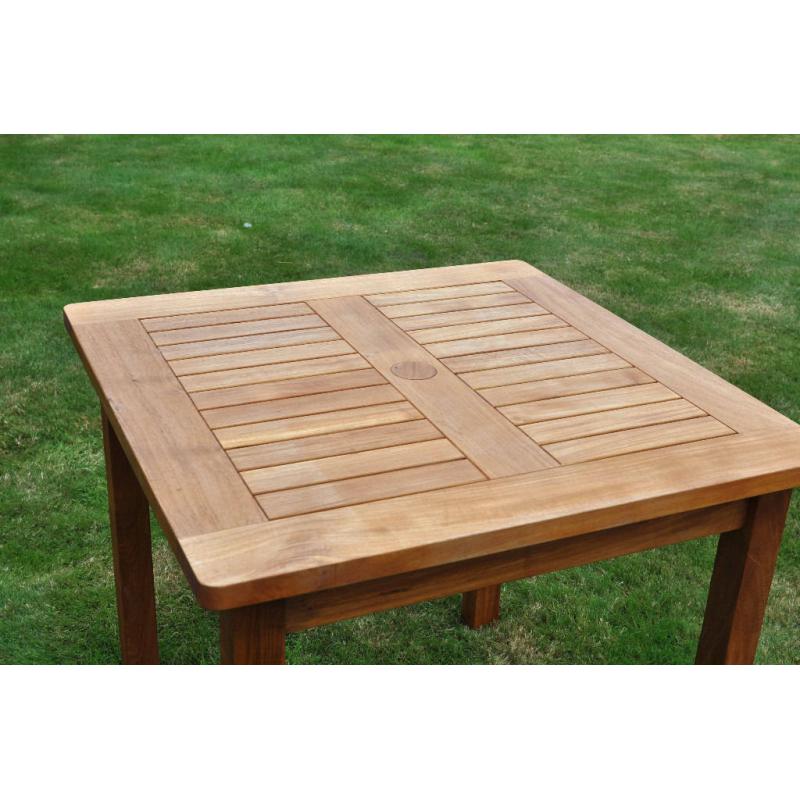 Teak Garden Table 80cm square