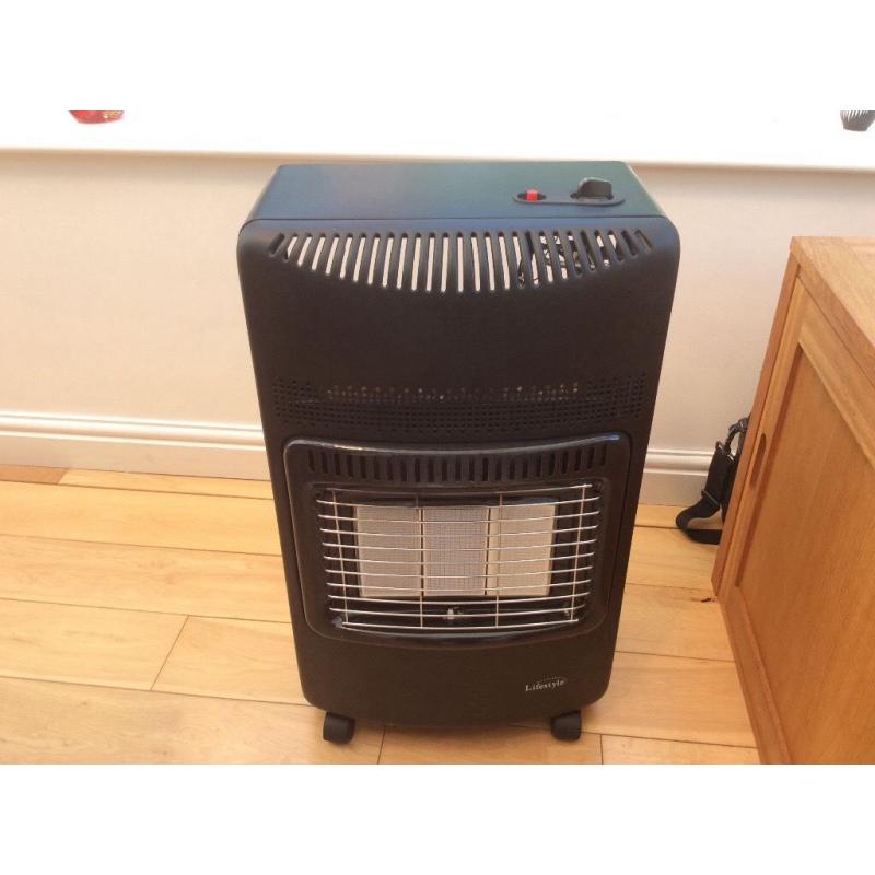 CALOR portable heater and bottle