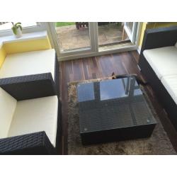 Rattan 4 set garden furniture