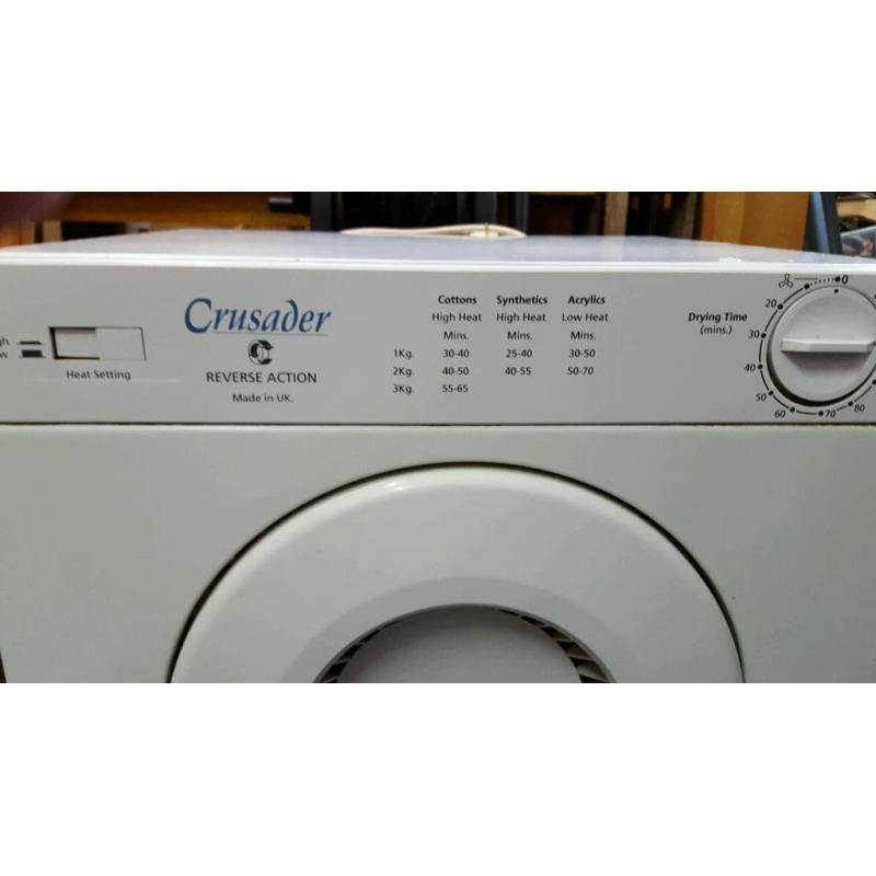 CRUSADER. 3KG tumble dryer