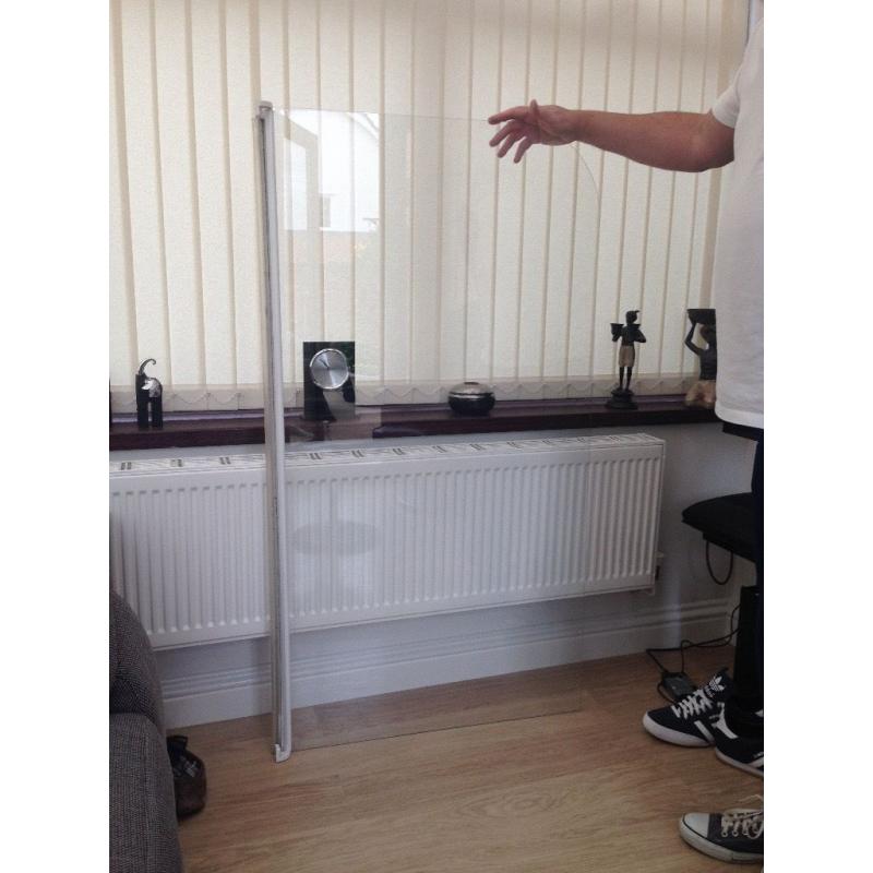 Bath Screen - White/Clear