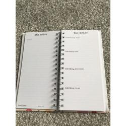 Wedding planner note book
