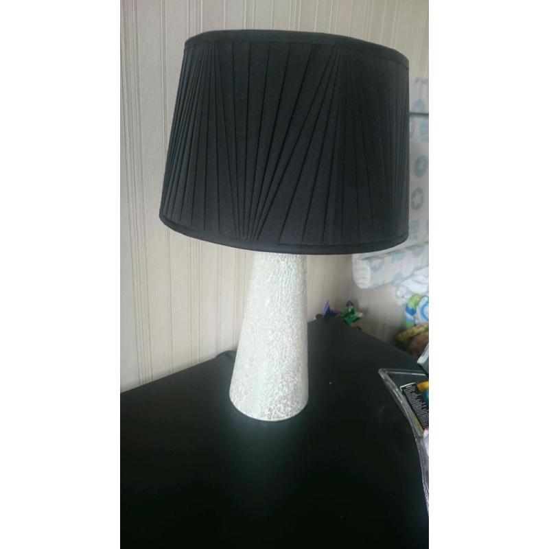 Black and White Table Lamp
