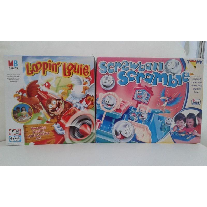 2 x GAMES - LOOPIN' LOUIE AND SCREWBALL SCRAMBLE