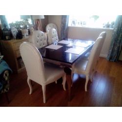 Modern table and chairs