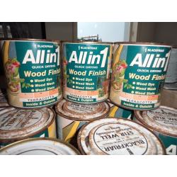 over 100 tins of wood paint for sale. 100