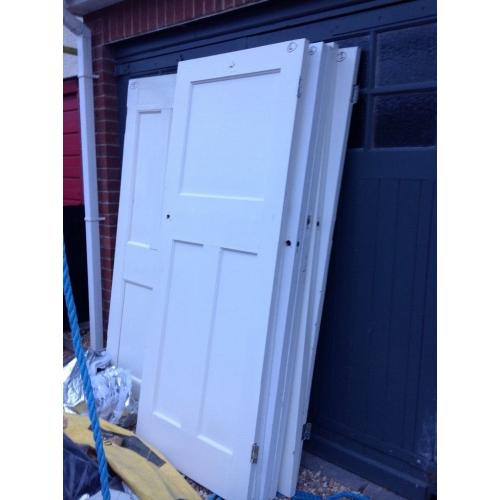 Set of 7 one over two 1930's doors