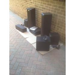 Surround sound speaker system - Paradigm and Eltax + Yamaha amplifier
