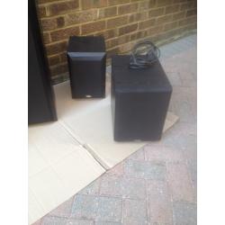 Surround sound speaker system - Paradigm and Eltax + Yamaha amplifier