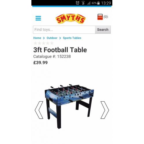 3ft football table