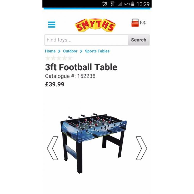 3ft football table