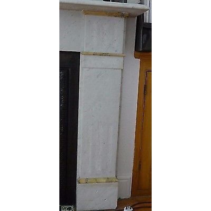 Antique Late Victorian Marble Fireplace Surround.