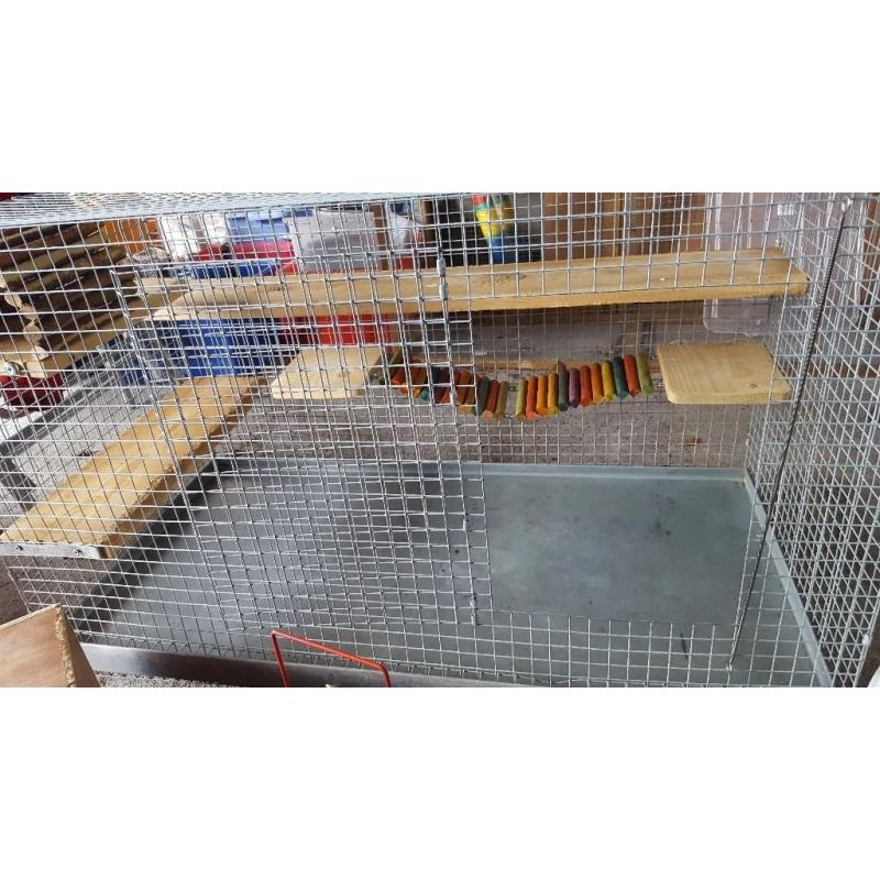 Degu cage and accessories