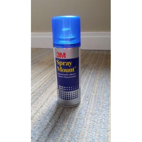 3M Spraymount Adhesive Spray Sticking Aerosol Glue 200ml