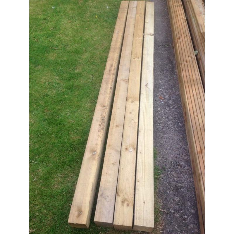 9foot 4x4" wooden fence/gate posts new